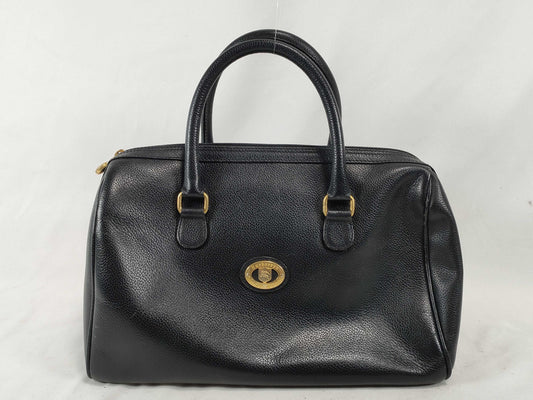 Burberrys Leather Handbag Black Handbag
