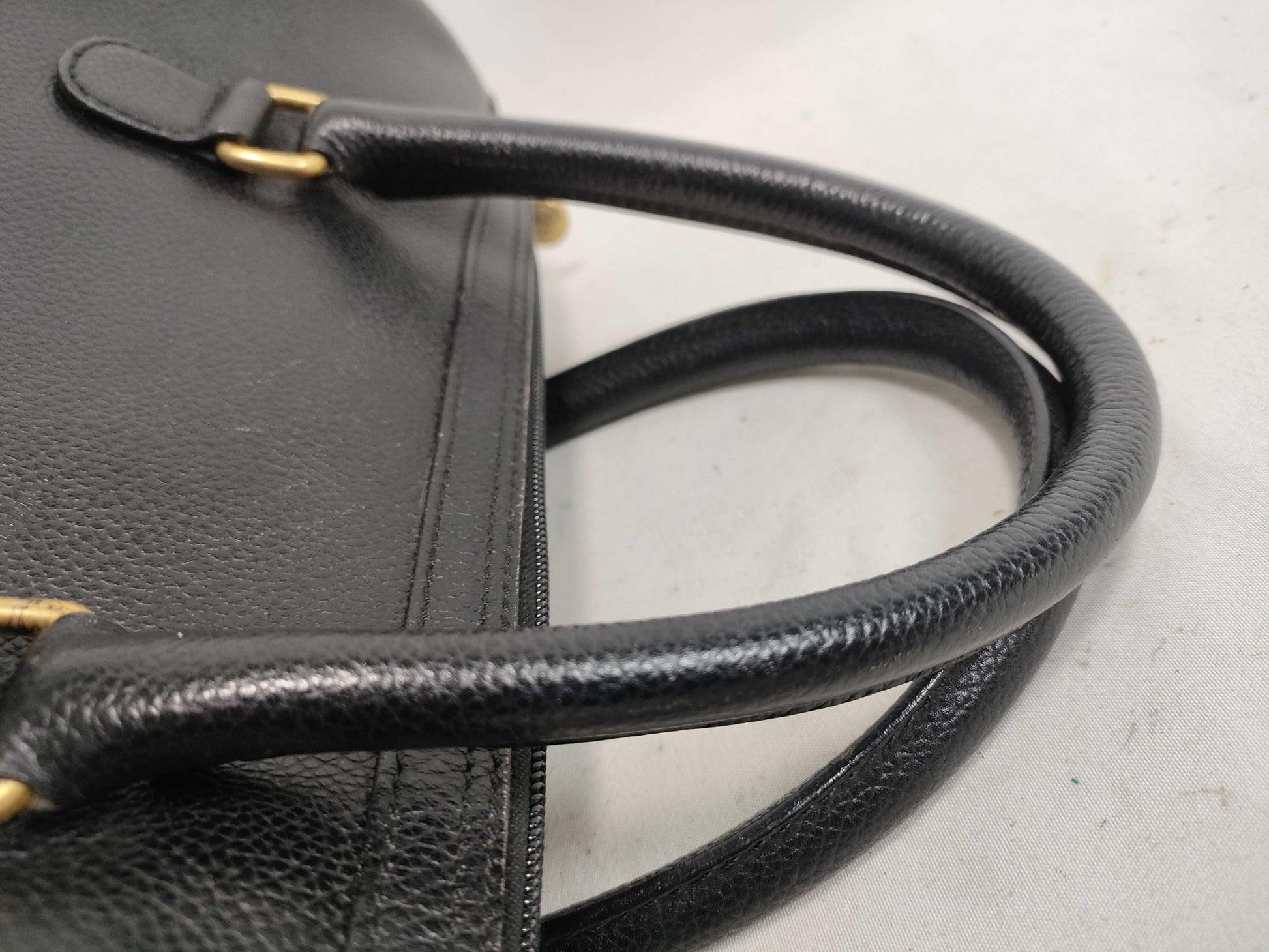 Burberrys Leather Handbag Black Handbag