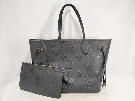 LOUIS VUITTON Monogram Unplant Neverful MM Unplanted Noir M45685 Tote Bag