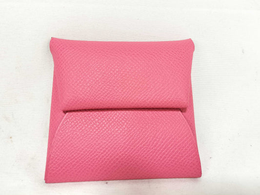 HERMES Bastia Rose Lipstick Card Case, Pass Case, Business Card Holder