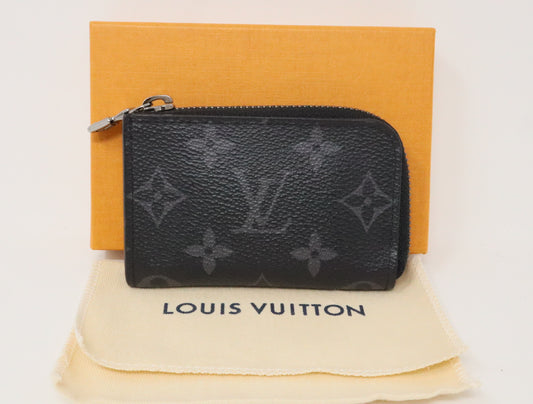LOUIS VUITTON Monogram Eclipse Porte Monajour M63536 MB1139 Wallet