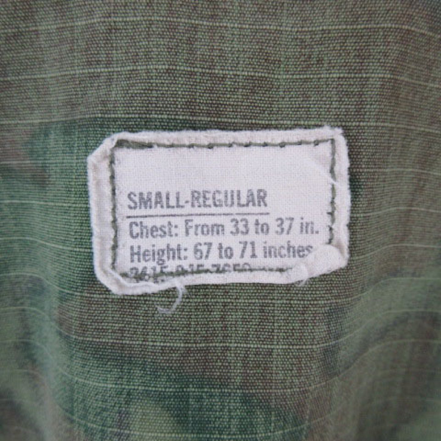 60S U.S.ARMY ERDL Jungle Fattier Military Camouflage Camouflage USMC U.S. Army Genuine Military 4th S-R DSA100-69-C-2662 Vintage Jacket