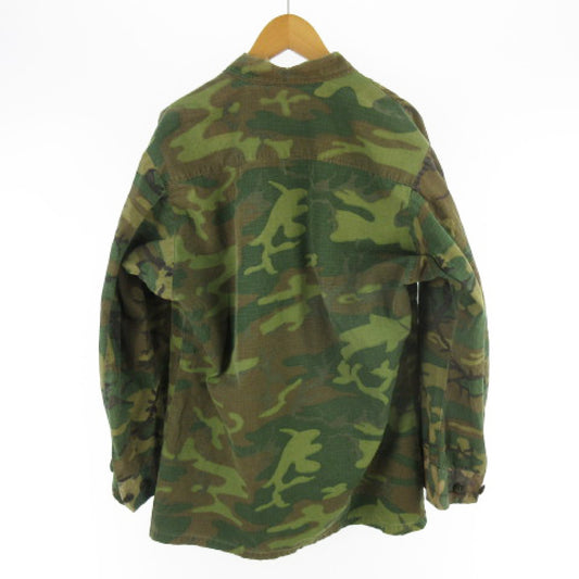 60s U.S. Army ERDL Jungle Fatigue Military Camouflage Jacket, USMC, Authentic, 4th S-R, DSA100-69-C-2662, Vintage