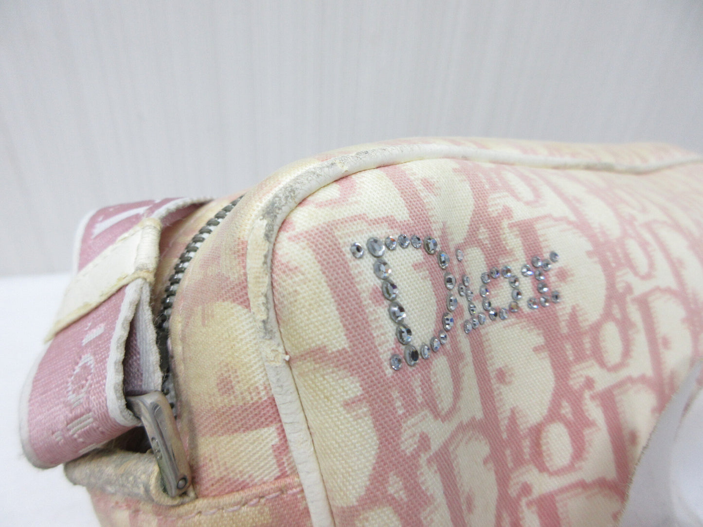 Dior Christian Dior Decorative Floral Motif Trotter Shoulder Back 1013 Approx. W27xH13cm Shoulder Bag