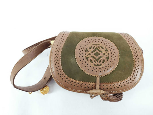 LOEWE Anagram Seville Suede Shoulder Bag Shoulder Bag
