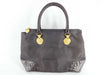 VERSACE Medusa Hardware Croco Embossed x Nylon Handbag Handbag
