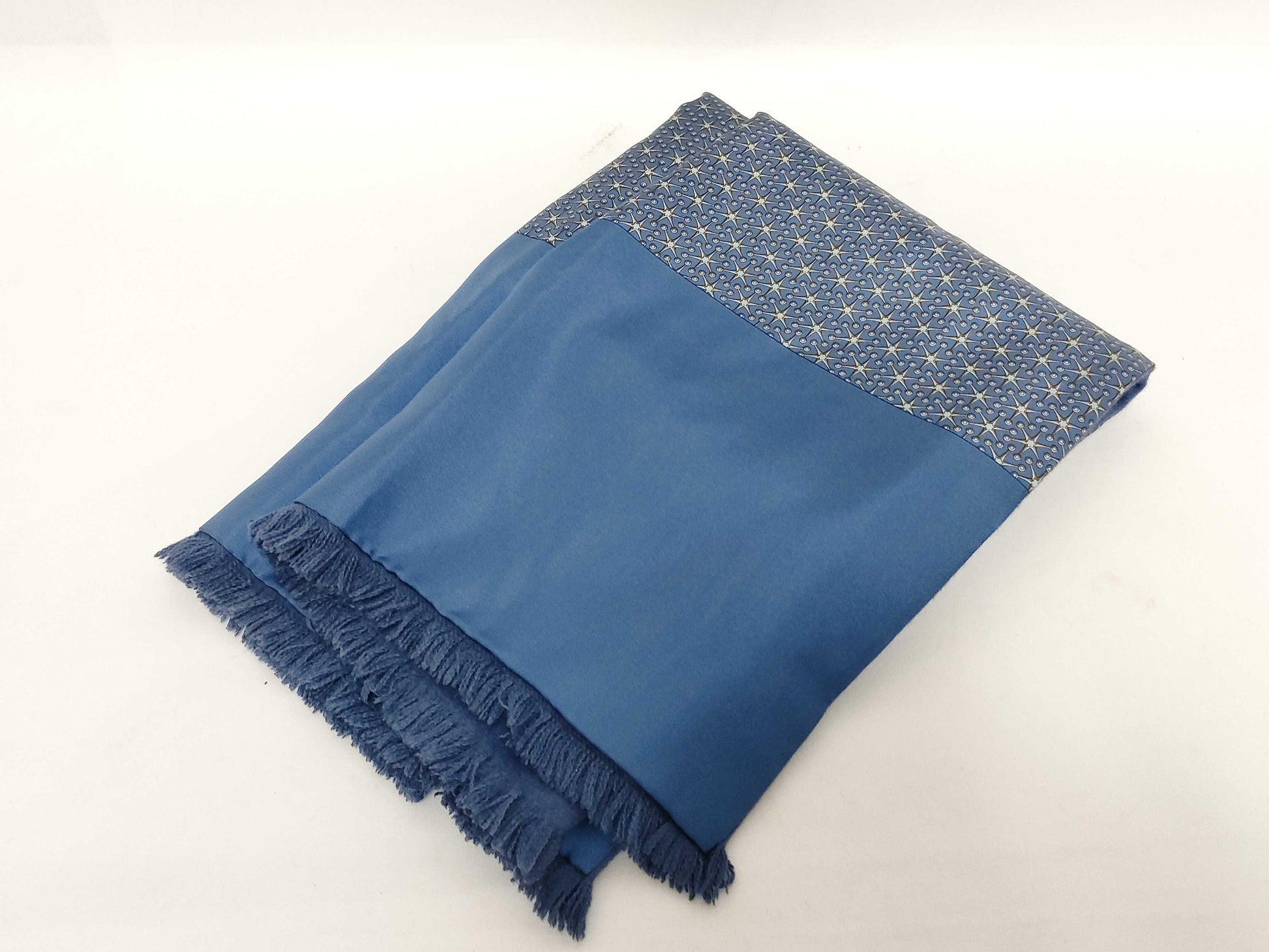 HERMES Muffler Angora x Silk Men's Muffler