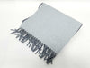 HERMES Muffler 100% Cashmere Evelyn Logo Muffler