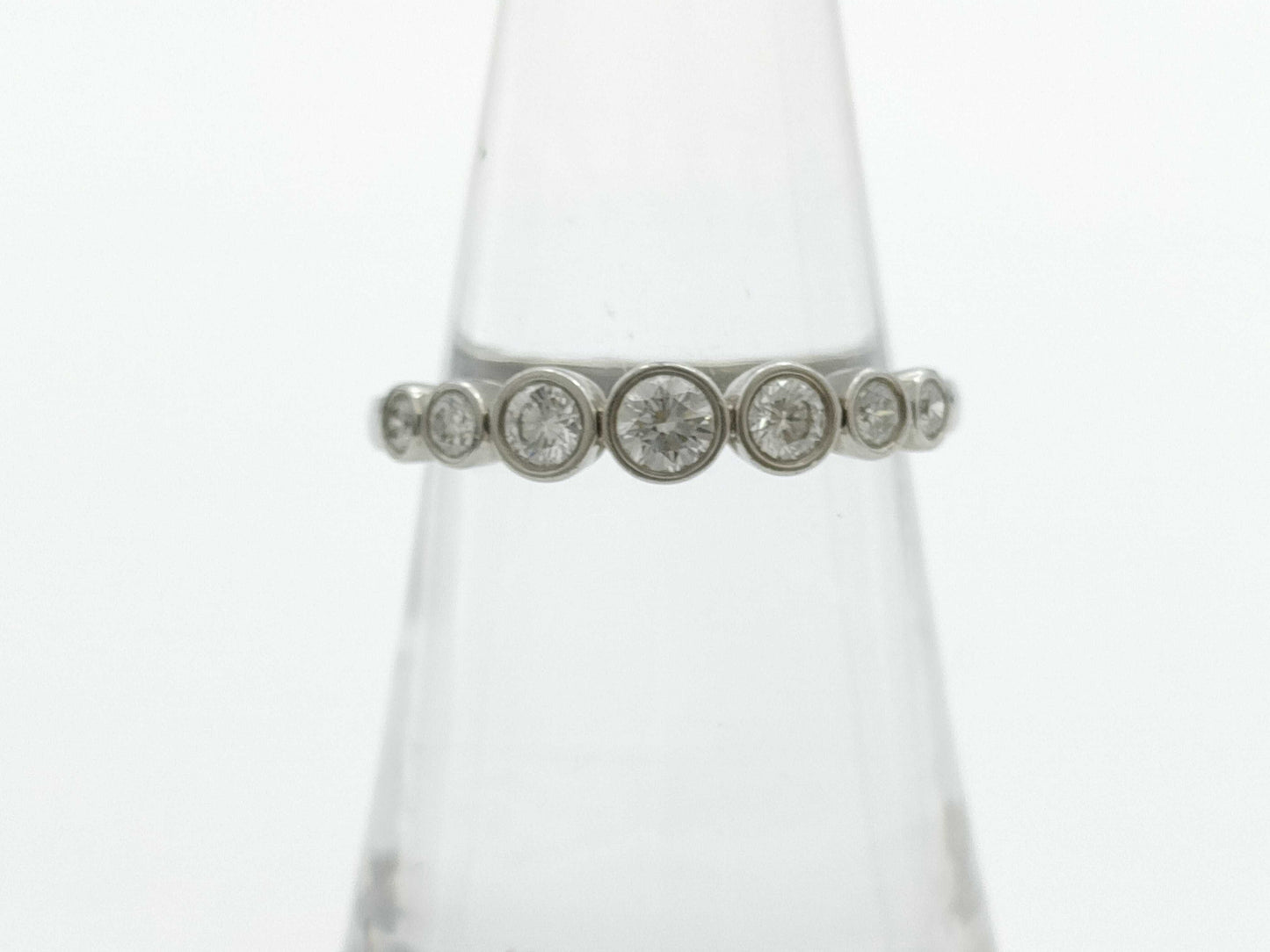 Tiffany&Co. Jazz Graduated Diamond PT950 3.9g Ring