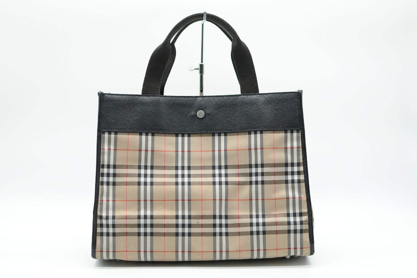 BURBERRY BURBERRY Canvas Tote Bag Check Tote Bag