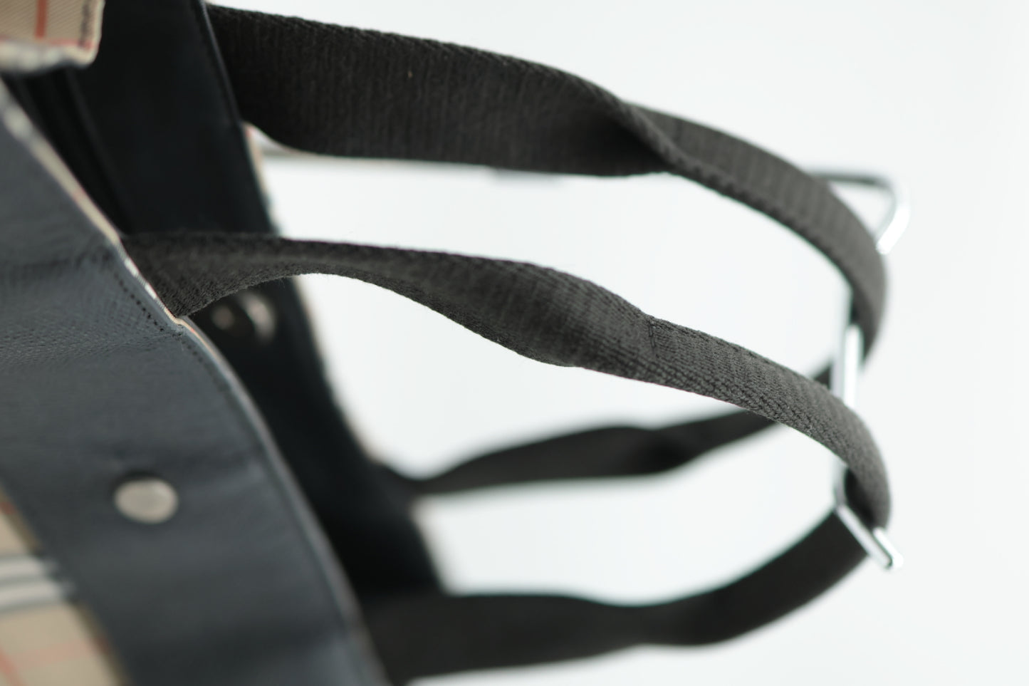 BURBERRY BURBERRY Canvas Tote Bag Check Tote Bag