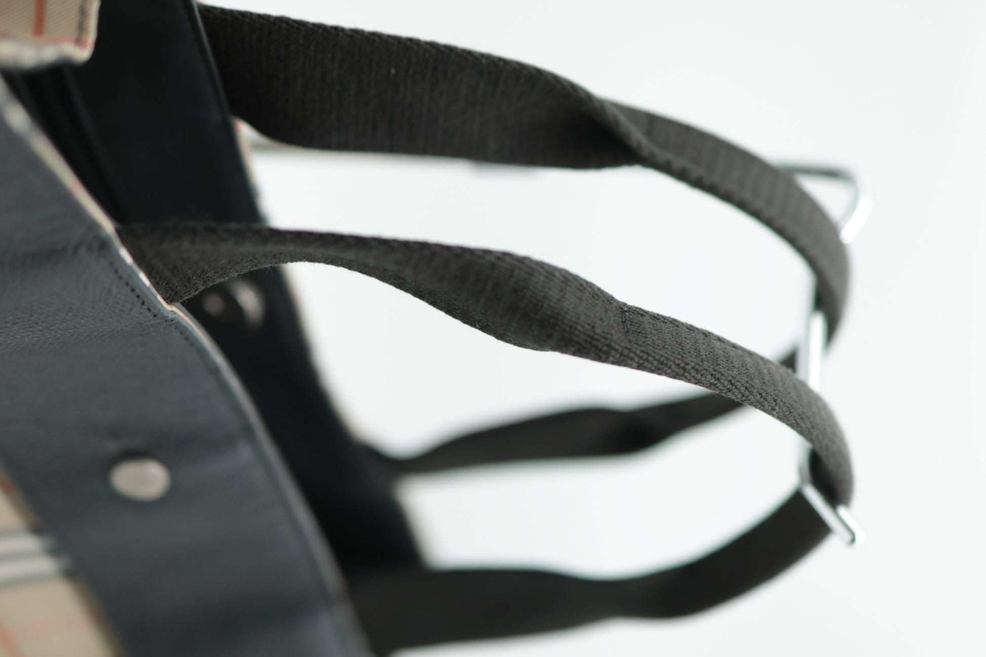 BURBERRY BURBERRY Canvas Tote Bag Check Tote Bag