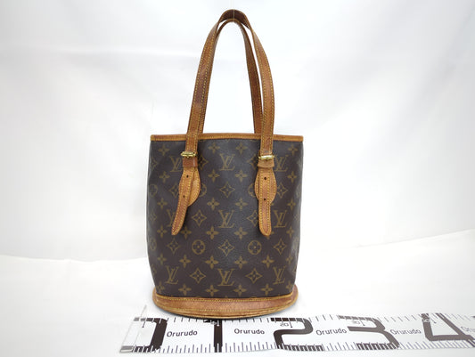 LOUIS VUITTON M42238 Monogram Bucket PM Tote Bag