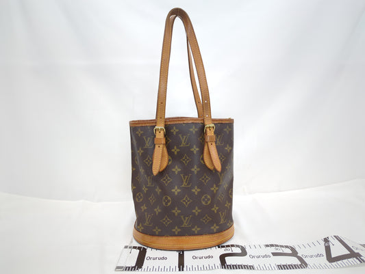 LOUIS VUITTON M42238 Monogram Bucket PM Tote Bag