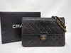 CHANEL Lambskin Pushlock Chain Shoulder Shoulder Bag