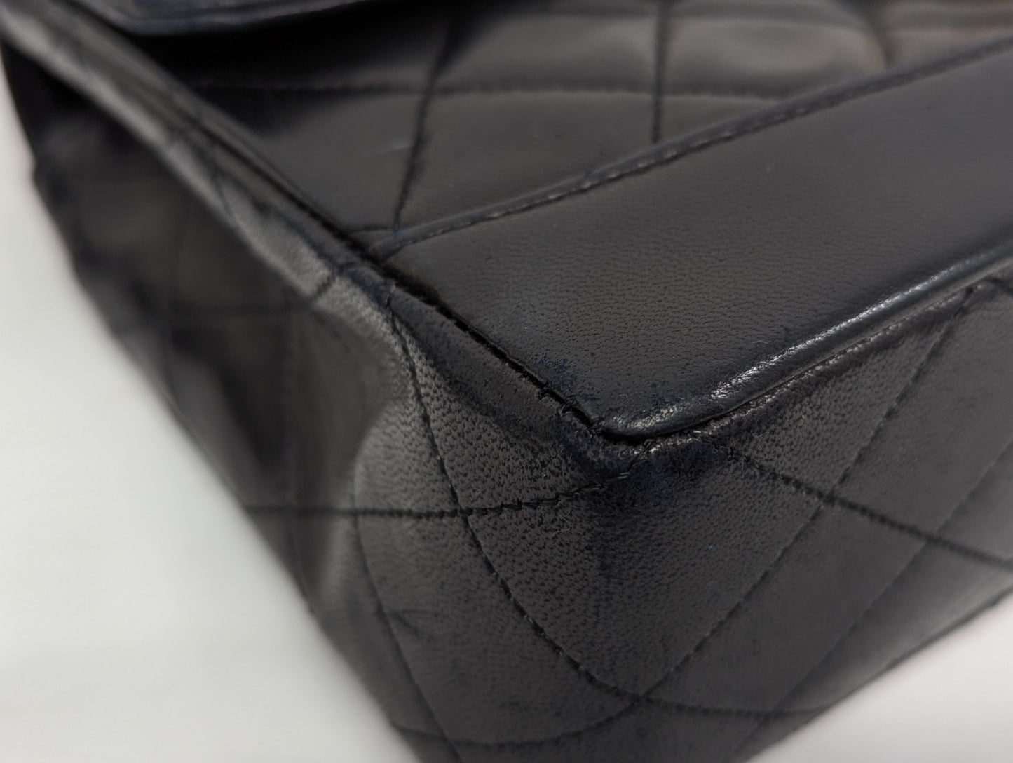 CHANEL Lambskin Matlasse Shoulder Bag with Pouch