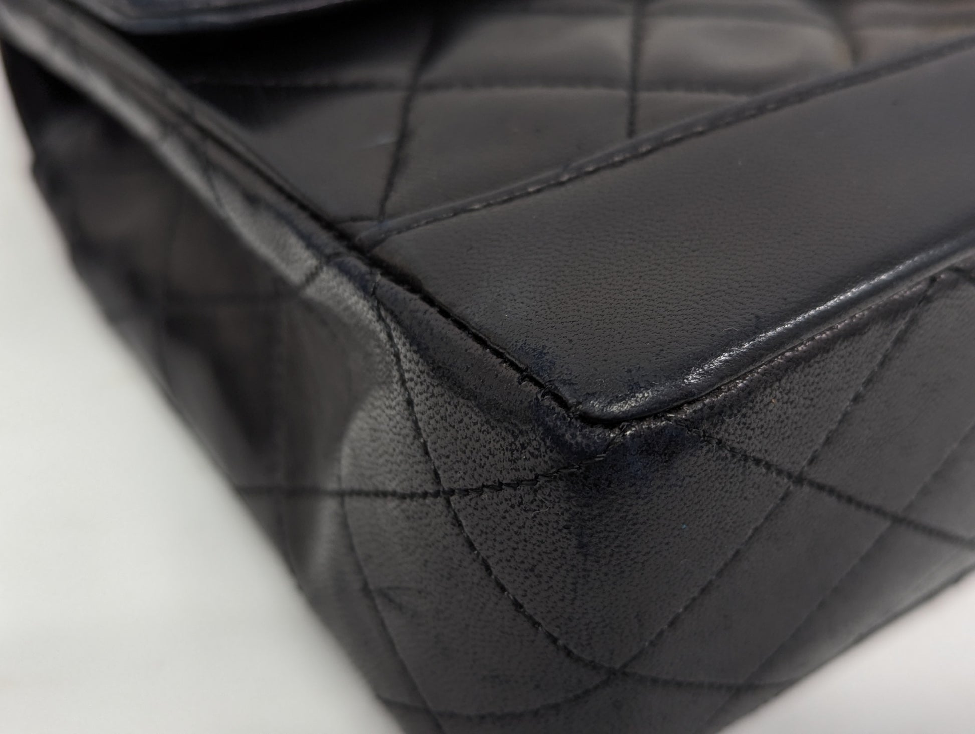 CHANEL Lambskin Matlasse Shoulder Bag with Pouch