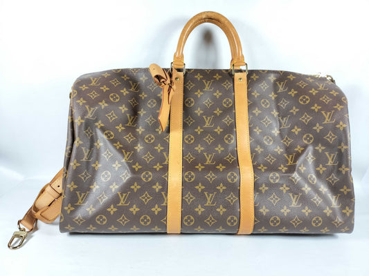 LOUIS VUITTON Monogram M41414 Keepol Bangliere 55 Boston Bag