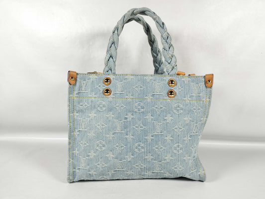 LOUIS VUITTON Monogram M24897 Let Go Denim Tote Bag