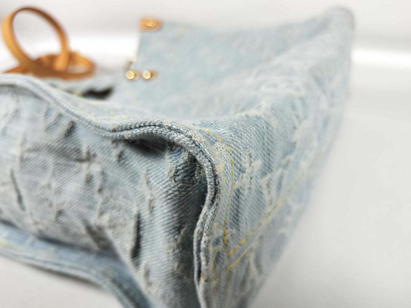 LOUIS VUITTON Monogram M24897 Let Go Denim Tote Bag
