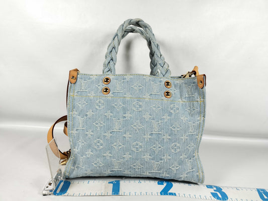 LOUIS VUITTON Monogram M24897 Let Go Denim Tote Bag