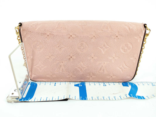 LOUIS VUITTON Monogram Unplant LOUIS VUITTON Monogram Unplanted Pochette Felicity M82608 IC Chip Pocket x2 Chain Shoulder Bag