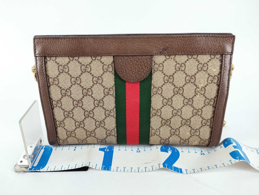 GUCCI GG Supreme Ophidia Chain Shoulder Bag