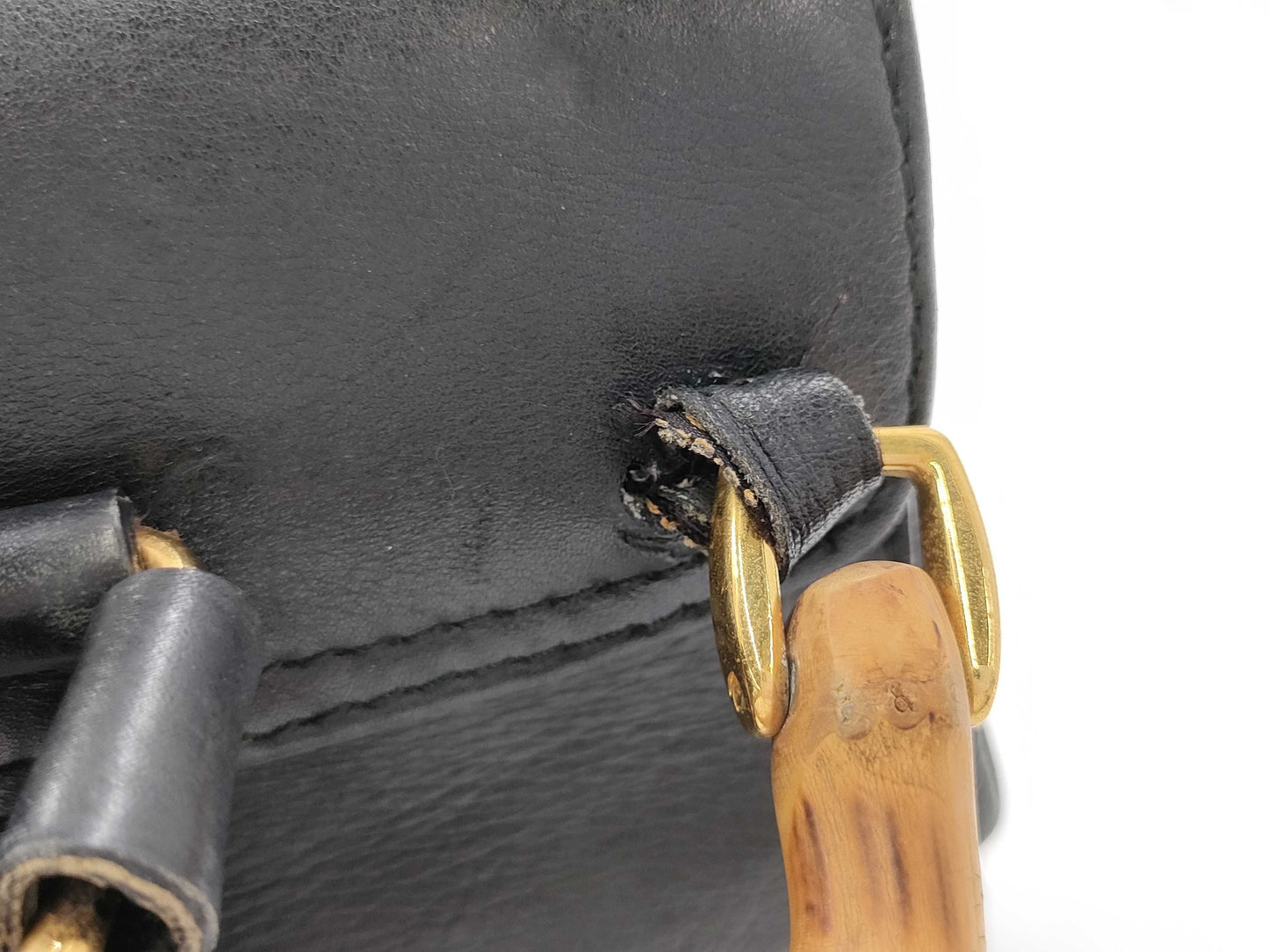 GUCCI Bamboo Leather Backpack