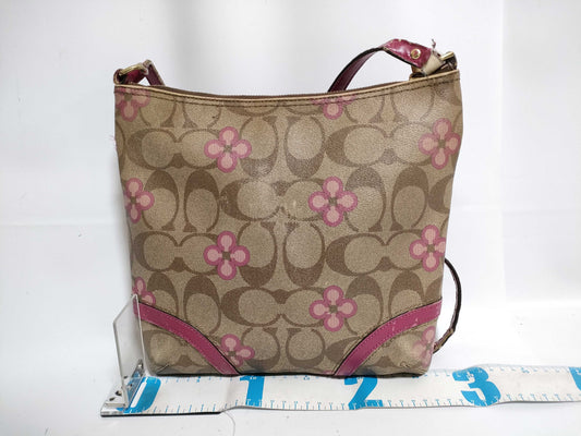 COACH Signature Flower F22021 Shoulder Bag