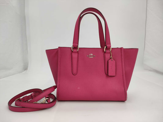 COACH 2way Shoulder Pink Leather Purse
