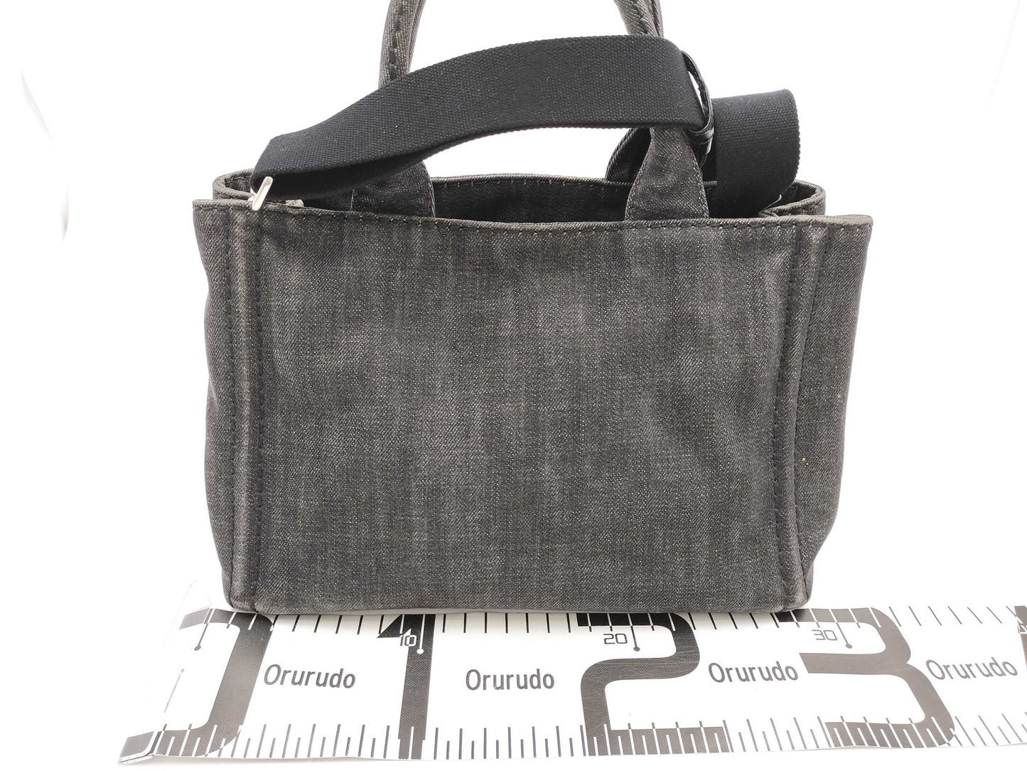 PRADA Kanapa Denim Black 1BG439 Bag