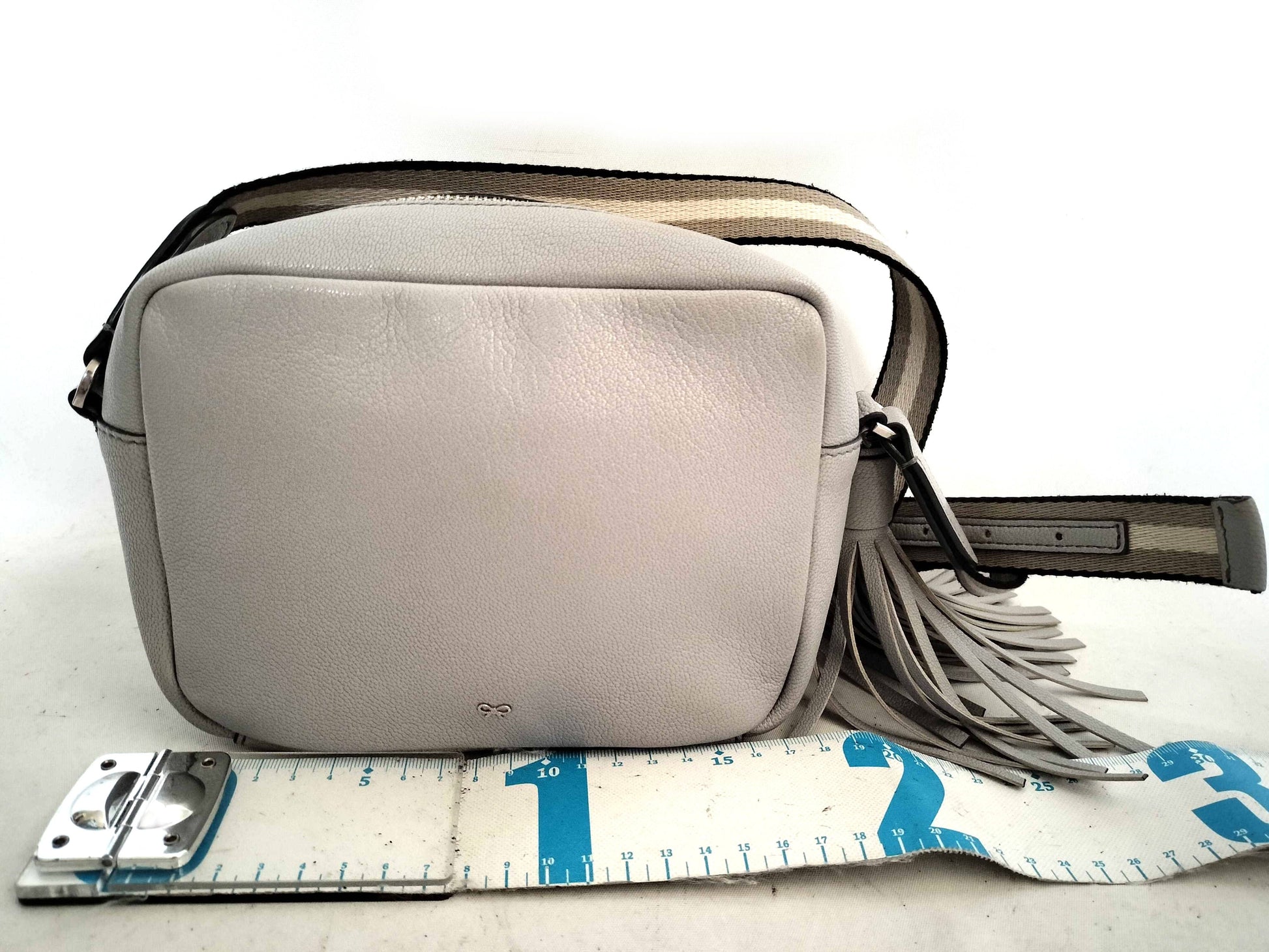 Anya Hindmarch Anya Hindmarch Neeson Tassel Crossbody Grey Shoulder Bag Shoulder Bag