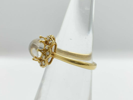 Colored Stone 2.351ct D0.24ct K18 4.4g Ring