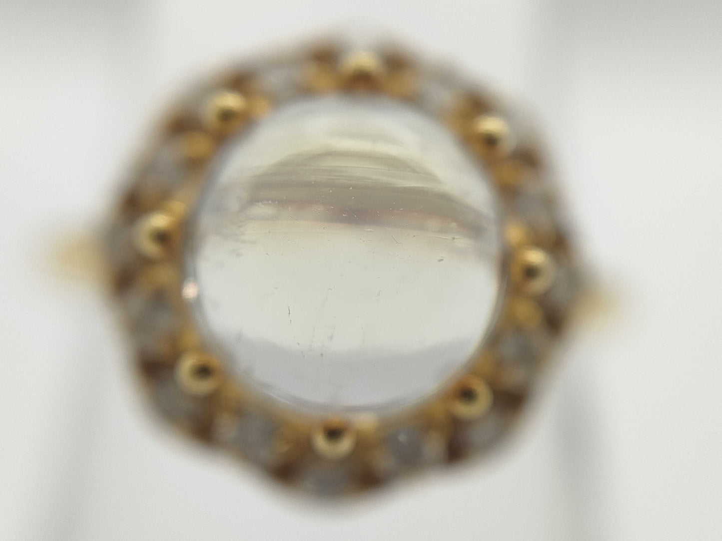 Colored Stone 2.351ct D0.24ct K18 4.4g Ring
