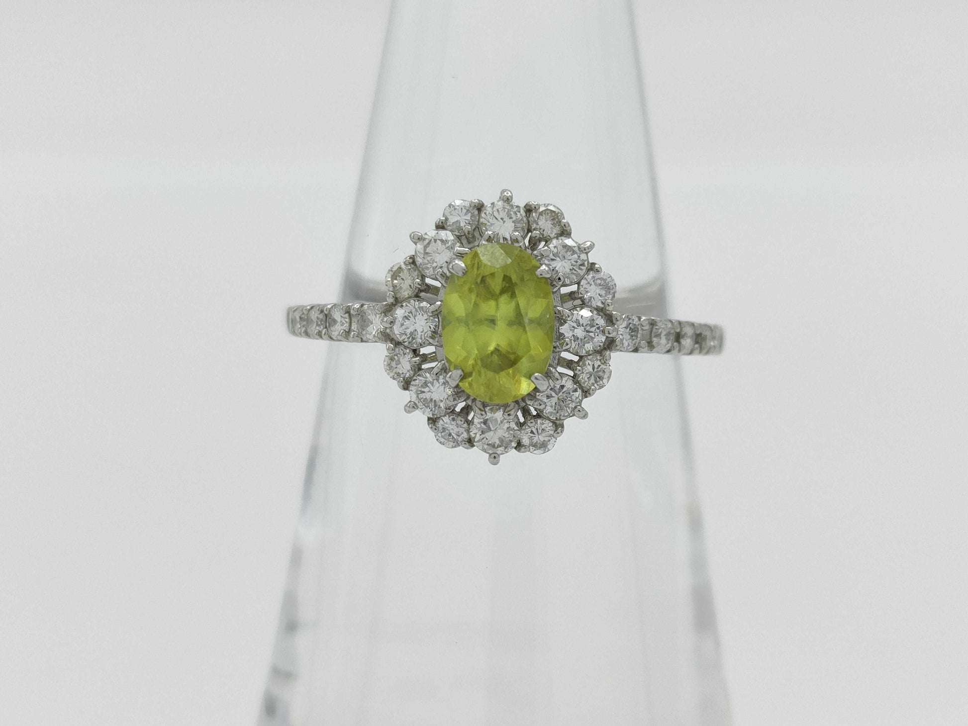 Sphene 0.721ct D0.53ct PT950 3.8g Ring