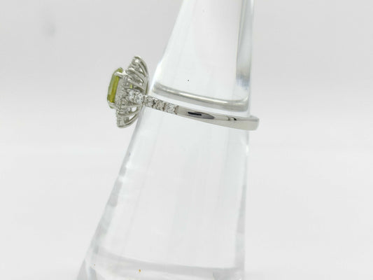 Sphene 0.721ct D0.53ct PT950 3.8g Ring