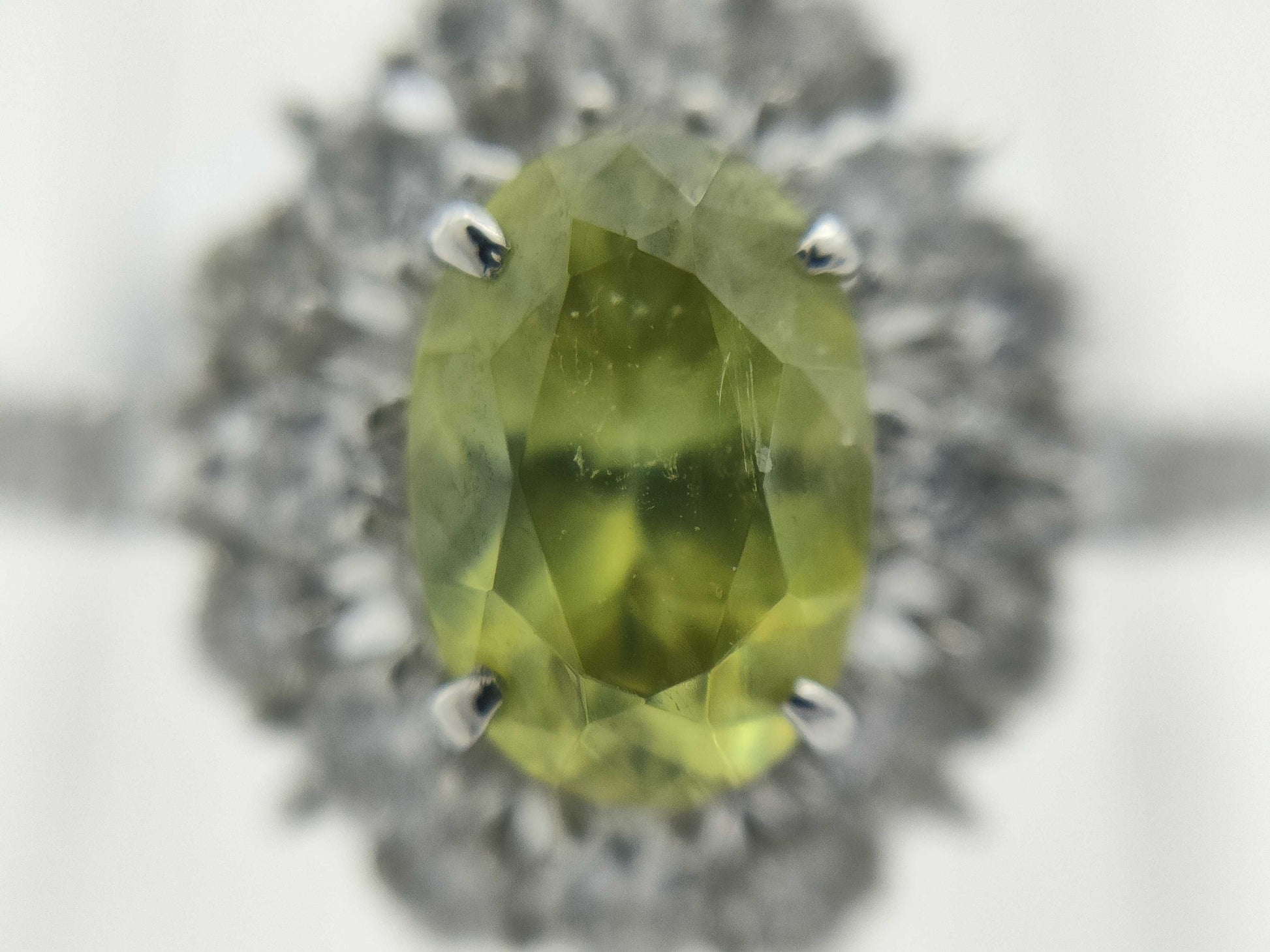 Sphene 0.721ct D0.53ct PT950 3.8g Ring