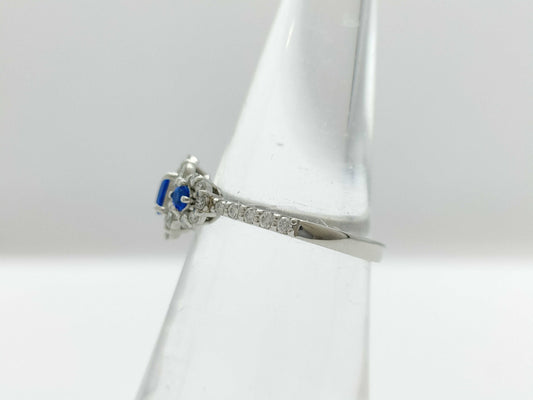Aouinite 0.15ct/0.09ct D0.50ct PT900 3.8g Ring