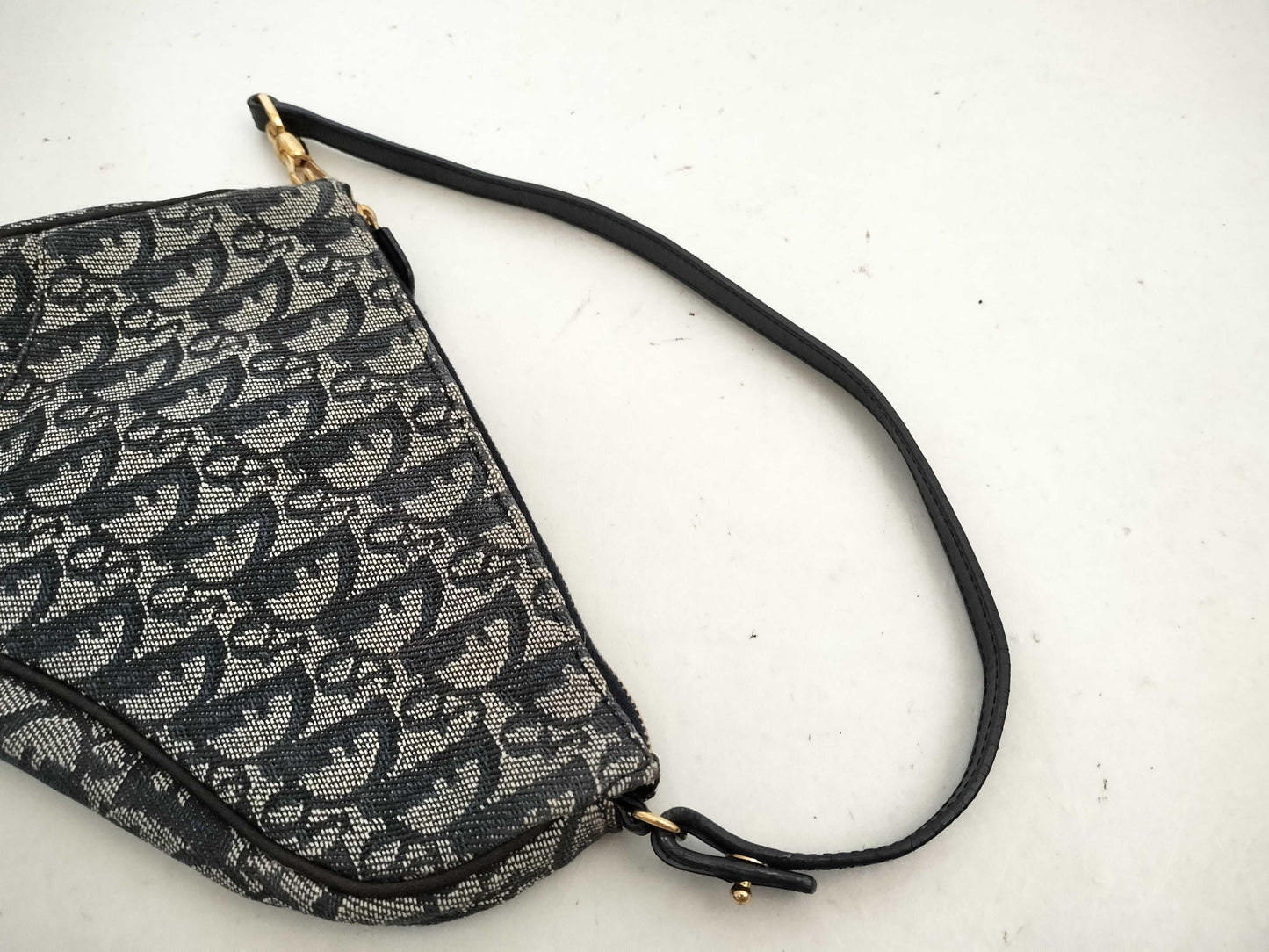 Dior Trotter Dior Trotter Saddle Handbag Pouch Bag Navy Pouch