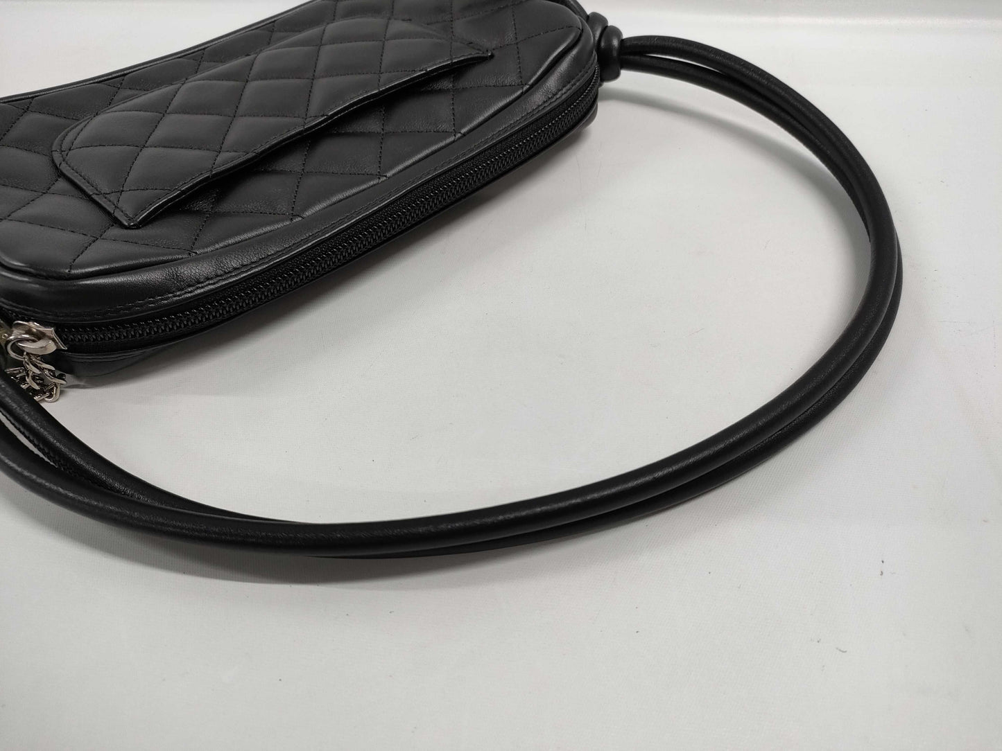 CHANEL Cambon Line One-Shoulder Bag Black 9413413 / G Card / S Sticker / Booklet Shoulder Bag