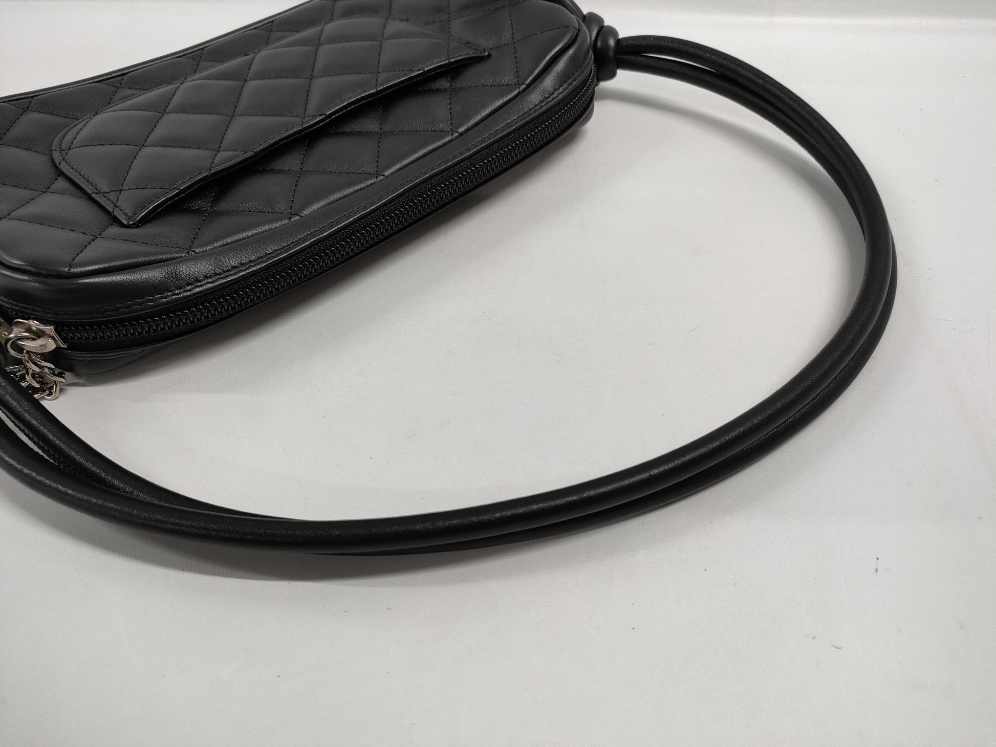 CHANEL Cambon Line One-Shoulder Bag Black 9413413 / G Card / S Sticker / Booklet Shoulder Bag