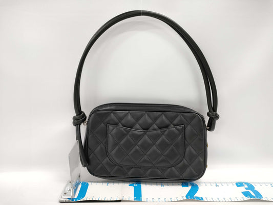 CHANEL Cambon Line One-Shoulder Bag Black 9413413 / G Card / S Sticker / Booklet Shoulder Bag