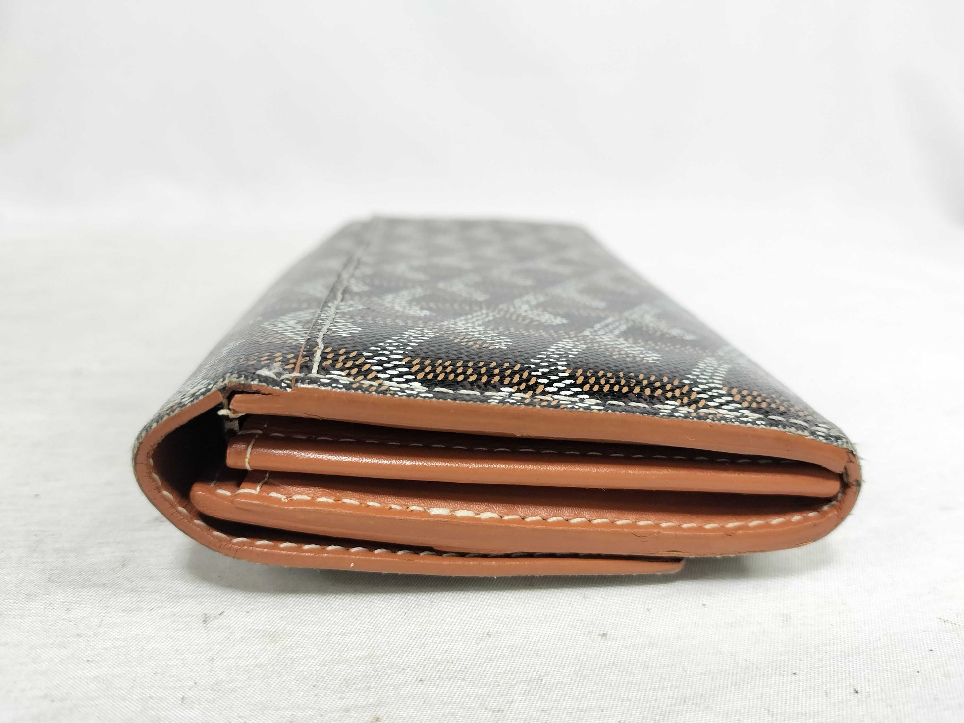 GOYARD Goyard Herringbone Varenne Long Wallet PVCx Leather Wallet