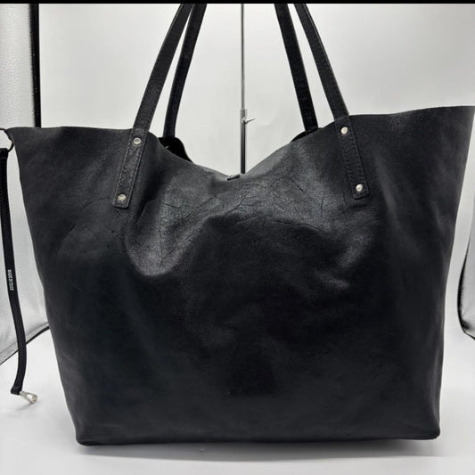 Tiffany&Co. Tote Bag Leather Black Black Tote Bag