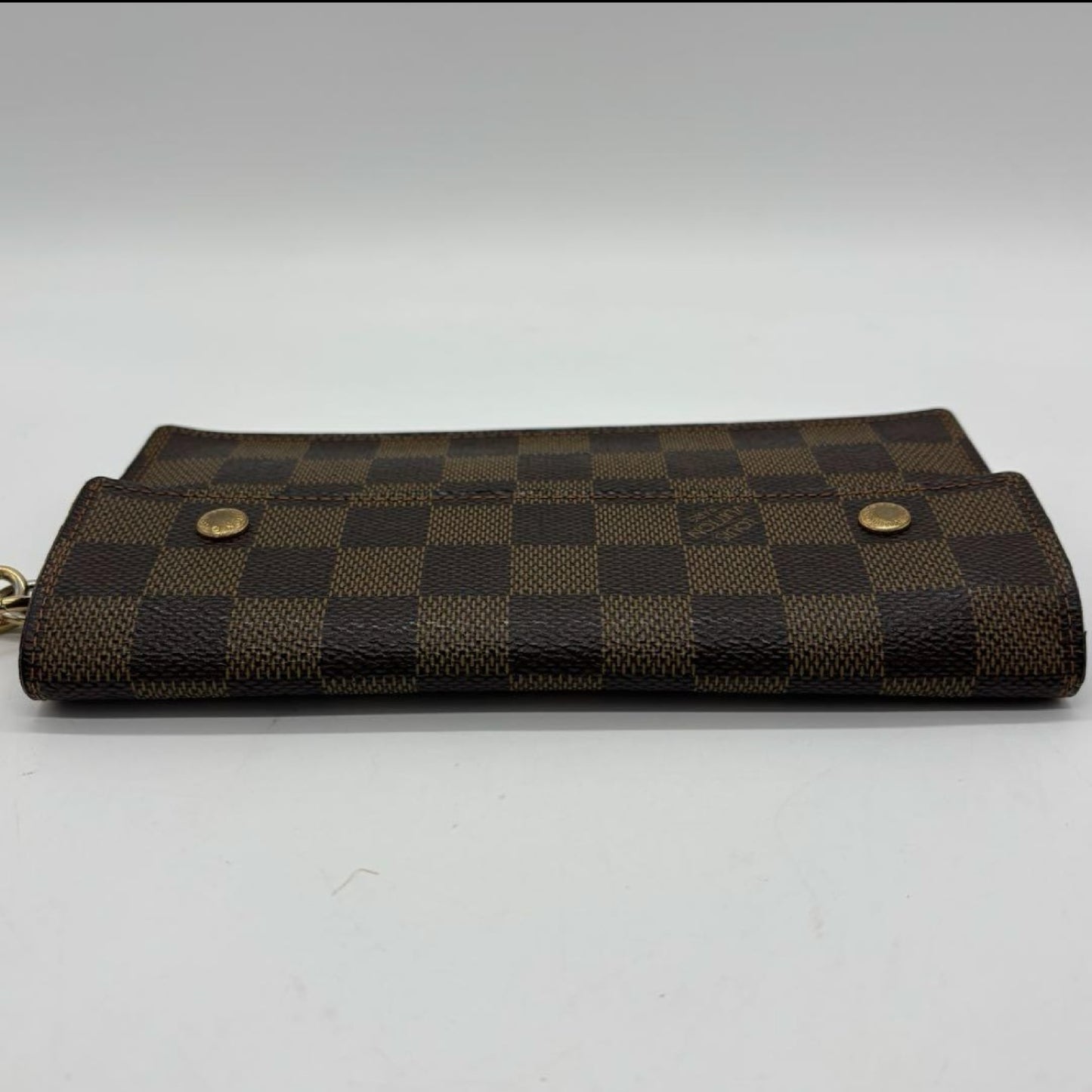LOUIS VUITTON Louis Vuitton N60002 Porte-Feuil Cordion with Chain Strap Wallet