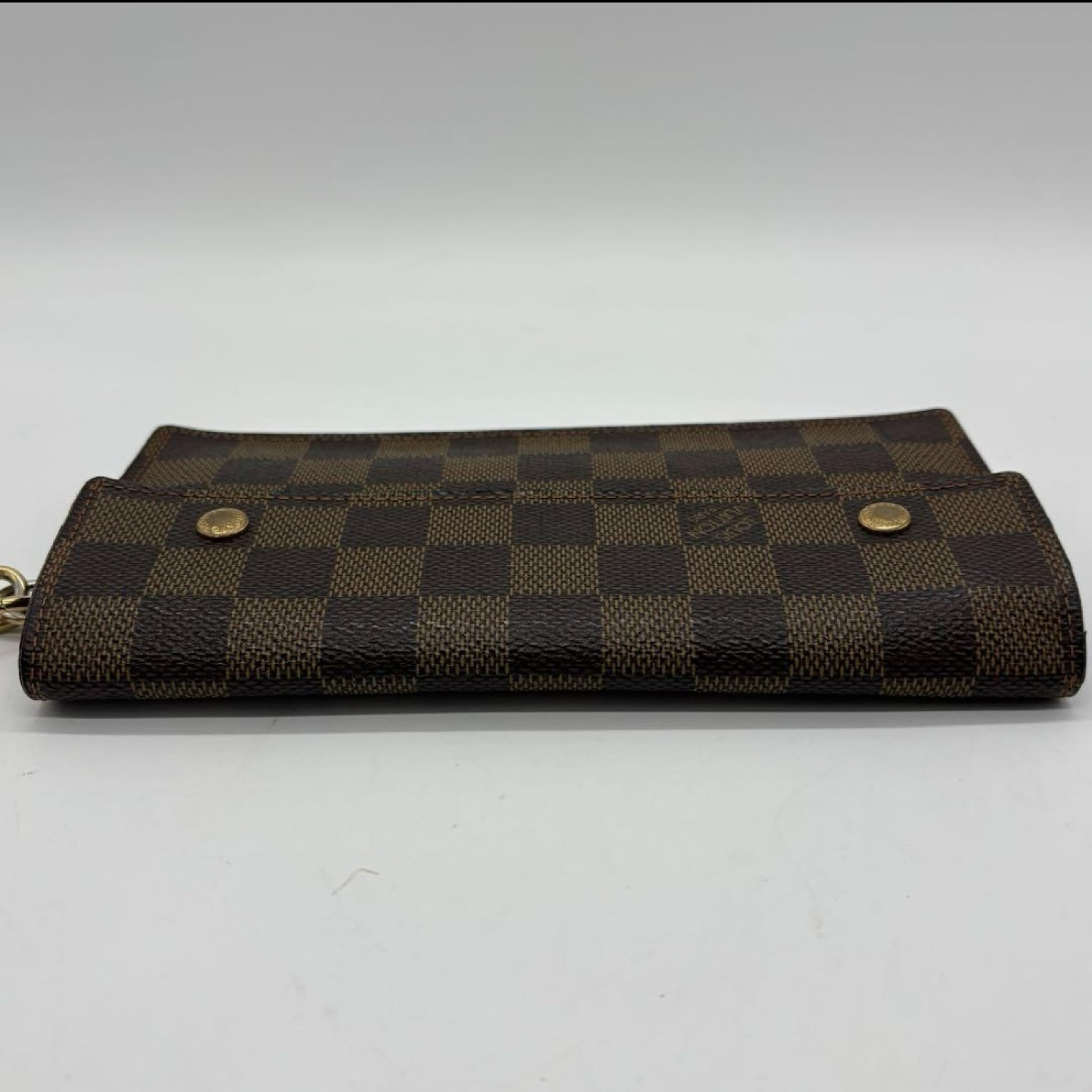 LOUIS VUITTON Louis Vuitton N60002 Porte-Feuil Cordion with Chain Strap Wallet