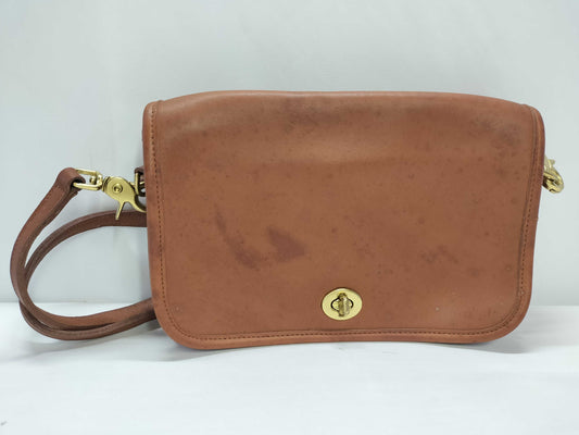 COACH COACH 9755 Old Coach Vintage Made in America Leather Shoulder Bag Brown Shoulder Bag