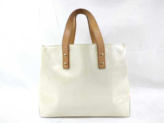 LOUIS VUITTON Vernis Reed PM White Tote Bag