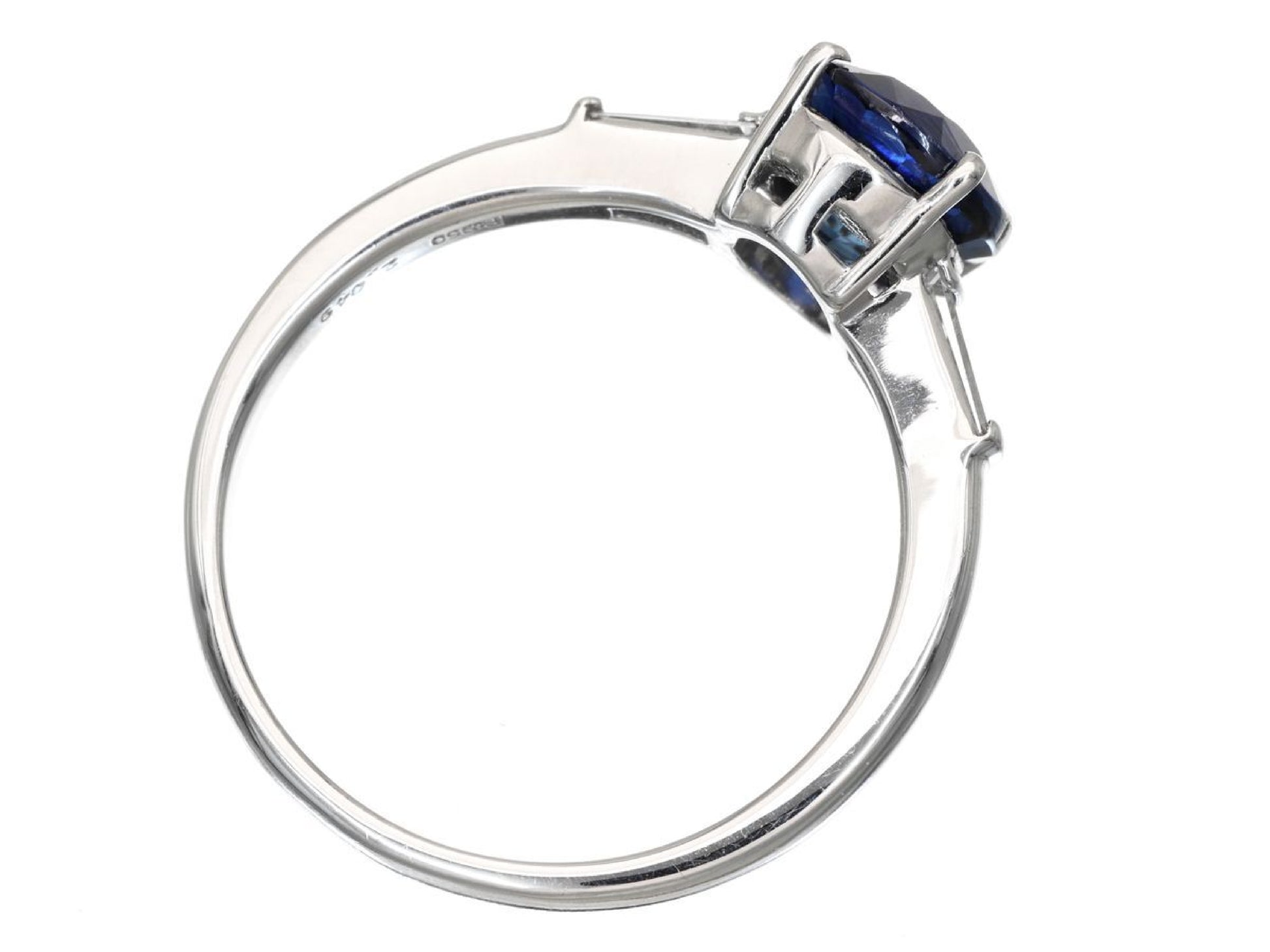 S2.049ct D0.19ct Pt900 4.5g Ring