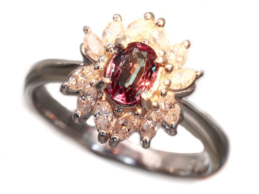AX0.51ct D0.43ct Pt900 5.6g Ring